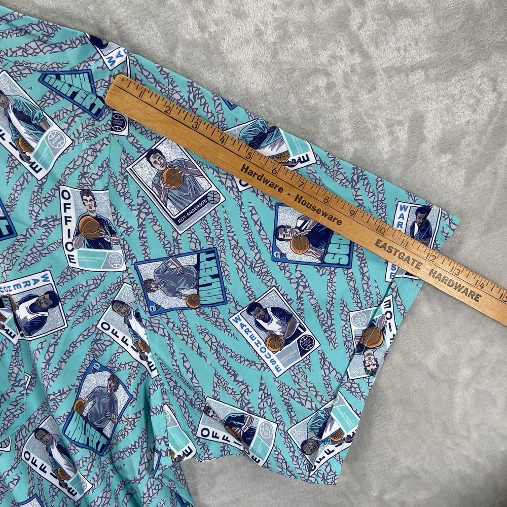 RSVLTS Shirt men's 4XL The Office x Roosevelts Button Down Basketball Cards NWT - Picture 10 of 13